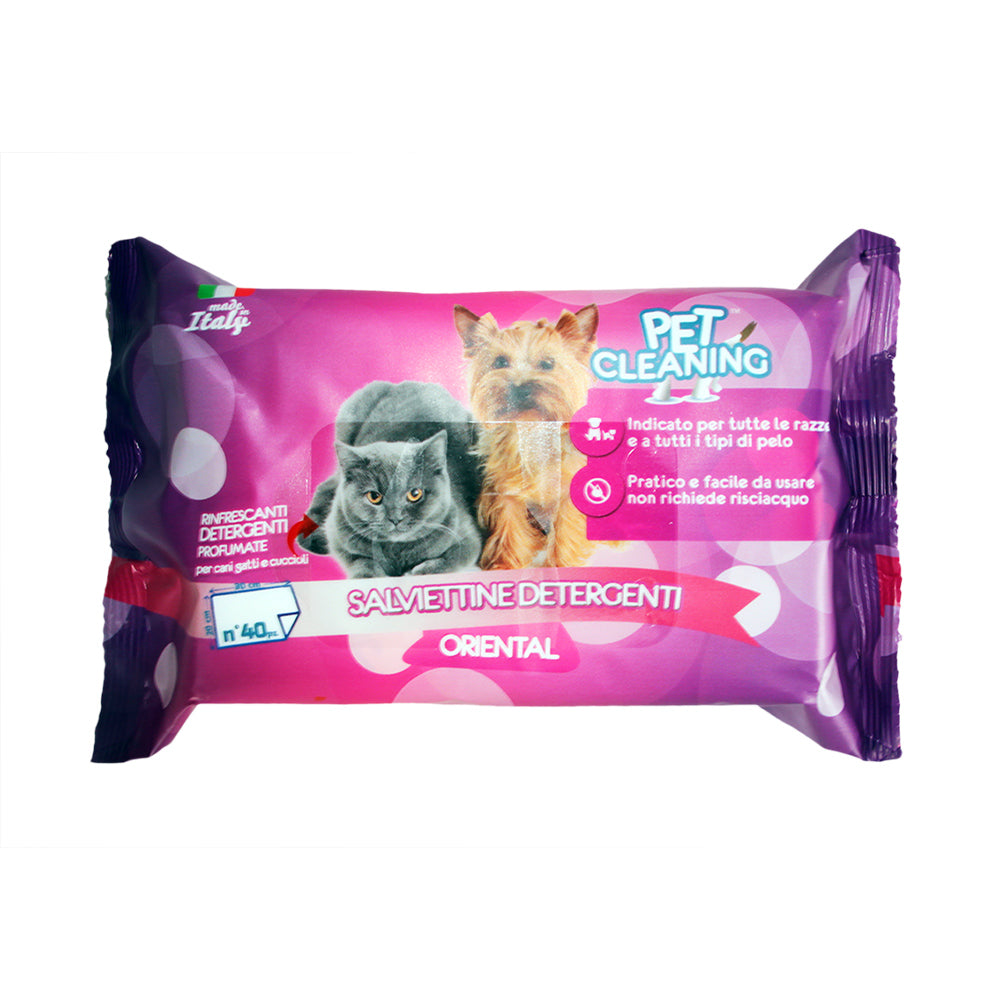 Toalhetes húmidos "Pet Cleaning" ORIENTAL